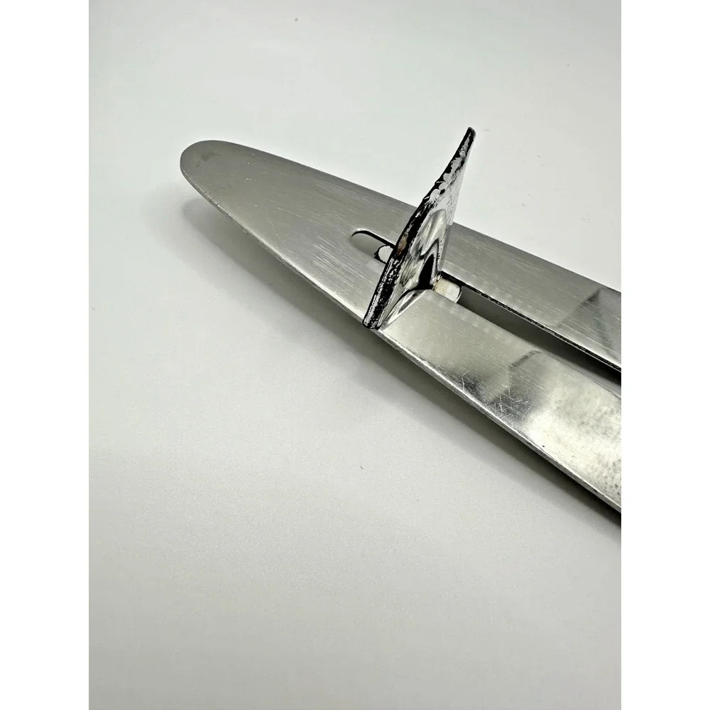 Vintage Sliding Cake Server Spatula Gadget Pies Cakes‎ Stainless Wood Handle